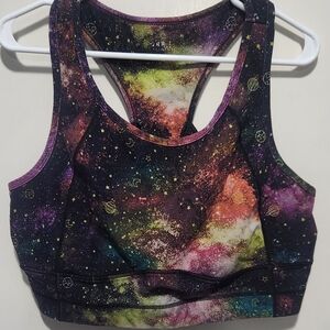 Galaxy Print Sports Bra